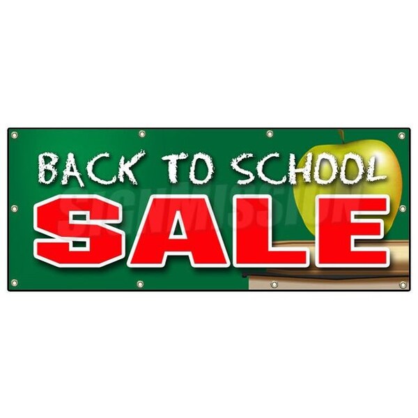 BACK TO SCHOOL SALE BANNER SIGN boys girls clothes sale discount